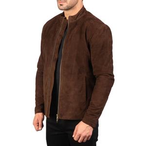 Veste bomber en cuir de mouton personnalisée en gros pour hommes, veste d'aviateur en cuir véritable, chaude pour l'hiver, OEM en gros, véritable cuir - Product Image 5