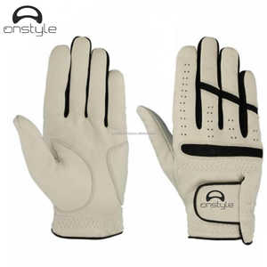 Gants de golf en cuir haute performance poignées de main conception de maille respirante flexible résistante à la sueur commandes à faible quantité minimale de commande pour la coutume - Product Image 5