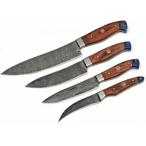 Custom 4PCS Hand Forged Damascus Fillet <b>Knife</b> Set Professional Fish Fillet <b>Boning</b> Slicing <b>Knives</b> Wooden <b>Handle</b> OEM ODM Wholesale - Product Image 5