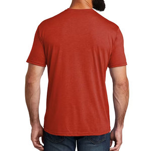Custom Logo Low MOQ Tee Shirt Men 100 Combed Cotton Soft Blank <b>Red</b> T-Shirt Dropshipping Supplier Bulk Factory T-Shirt - Product Image 2