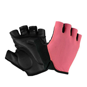 Gants de cyclisme demi-doigts noirs et vert citron en polyester unisexe, design à enfiler pour l'été - Product Image 5
