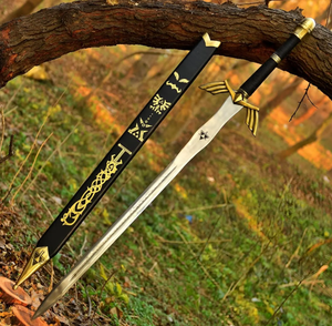 Réplica de la Espada Maestra de The Legend of Zelda – Espada de Link inspirada en Twilight Princess |   Versión Negra Hecha a Mano para Cosplay y Regalo para Él - Product Image 1
