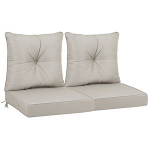 Outdoor Deep Seat Patio Furniture <b>Cushions</b> Set Waterproof Replacement 24 X 24 X 4 Inch Hand-Sewn <b>Circle</b> Design - Product Image 1