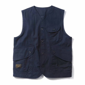 100% Cotton Twill Journalist Hunting <b>Camera</b> Man Vest Men's Multi-Pocket Casual Summer Outerwear Oversized Waistcoat - Product Image 4