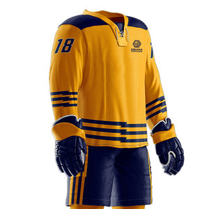Uniforme de Hockey sobre Hielo para Hombre, Diseño Moderno, Alta Calidad, Transpirable, 100% Poliéster, Nuevo, Logotipo y Colores Personalizables - Product Image 6
