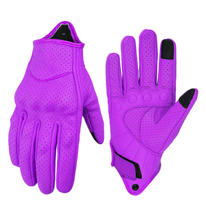 Guantes de Motocicleta de Cuero de Alta Calidad para Turismo y Carreras, Diseñados para Viajes Largos, Transpirables, Cómodos y Resistentes al Viento - Product Image 1