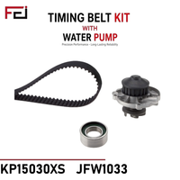 Kit de courroie de distribution en acier de marque FEI avec pompe à eau pour voitures Fiat Lancia 530000930 95619217 - Garantie 12 mois Haute qualité Professionnel