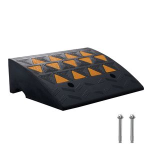 Rampa per cordoli in gomma per impieghi gravosi da 15T, larga 14,6 pollici x lunga 19,3 pollici, altezza 6 pollici per un facile accesso - Product Image 1