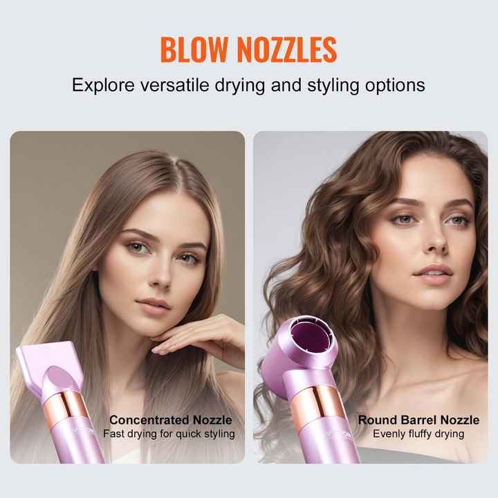 6-in-1 Multi-Purpose Hair Dryer Brush 6-in-1 Multi Hair Styler for Volumizing Styling Curling