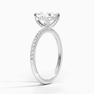 BOJ <b>Ring</b> 095 Princess Cut 925 <b>Silver</b> Halo Stone Prong Setting <b>Solitaire</b> Diamond <b>Ring</b> 2ct D Color VVS1 Moissanite GRA Certified - Product Image 2
