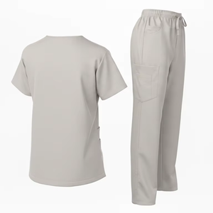 Conjunto de Uniforme Médico Unisex, Mezcla de Algodón, Jersey Transpirable, Ropa de Trabajo para Personal de Hospital, Uniformes de Enfermería, Suministro de Fábrica OEM ODM - Product Image 2