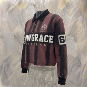 เสื้อเชิ้ตสปอร์ต Snowgrace แขนยาว ลายตาราง ผ้าเจอร์ซีย์ ปกคอปก ทรงปกติ ปักโลโก้ สำหรับผู้ใหญ่ทุกเพศ ทุกฤดู - Product Image 4