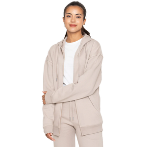 Sweat à capuche respirant pour femme avec fermeture éclair et poches - Product Image 1