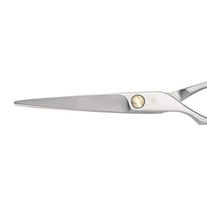 New Arrival Precision Silver Color Strong Material <b>Left</b> <b>Handed</b> Barber Hair Cutting <b>Scissors</b> with Custom Packaging - Product Image 5