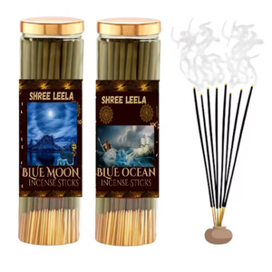 Shree Leela Agarbatti para Pooja bluemoon y Blue Ocean Paquete de 2 varitas de incienso natural con aceites esenciales y sin carbón - Product Image 5
