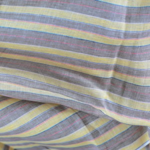 Tela de Lino 100% Natural, Orgánica y Ecológica, Tejida con Rayas, Transpirable, de Secado Rápido y Peso Medio, para Prendas, Camisas y Vestidos - Product Image 3