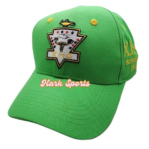 Venta al por mayor Sorority 1932 Chi Eta Phi Emblem Bordado Five Panel Cotton Twill Gorra de camionero de marca de alta calidad - Product Image 4