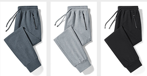 Pantalon décontracté pour homme 100% polyester, grande taille, sport, jogging, survêtement, imperméable, respirant, coupe droite, léger - Product Image 3