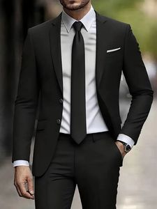 Blazer ajusté pour homme |   Veste de costume décontractée pour affaires |   Couleur unie, manches longues, imperméable, coupe-vent - Product Image 4