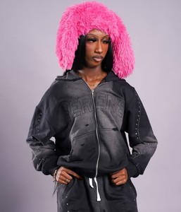 <b>Purple</b> Hooded <b>Tracksuit</b> Set Men <b>Women</b> Street Style Solid Color Unisex Casual Hoodie Set with Soft Heavy Fleece Modern Loose Fit - Product Image 5