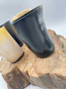 High Quality Customized Carved Natural Horn Wine Glass Handcrafted for Home Restaurant Hotel Use Direct Wholesale - Product Image 4