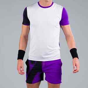 Conjunto Deportivo de Poliéster Transpirable de Ajuste Cómodo, de Última Tendencia, para Entrenamiento, Práctica y Competición, Uniforme de Tenis Antiestático para Hombre - Product Image 4