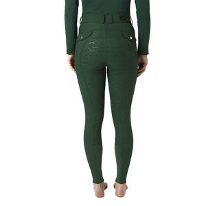 Vêtements d'équitation personnalisés, culottes pour femmes, leggings à taille haute en spandex/nylon, extensibles dans 4 directions, antibactériens, séchage rapide, équitation - Product Image 2
