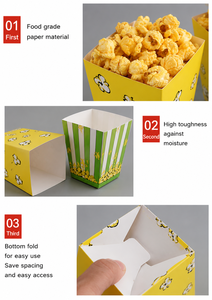 EcoRev Custom Eco-Friendly Biodegradable Compostable Recyclable Double Wall Disposable <b>Paper</b> Popcorn Pail Cups 200ml Food Grade - Product Image 6
