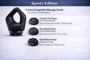 Masajeador Percusivo Portátil con Tecnología IA, Herramienta de Recuperación Muscular, Equipo Profesional para el Bienestar Corporal Deportivo - Product Image 5