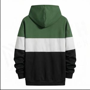 Custom Embroidered Logo Oversized Men's Unisex <b>Hoodie</b> 100% <b>Polyester</b> 240g Pullover Sweatshirt - Product Image 6