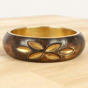 Pulsera de Latón con Incrustaciones de Hueso de Diseño Vintage, para Uso en Festivales Étnicos - Product Image 3