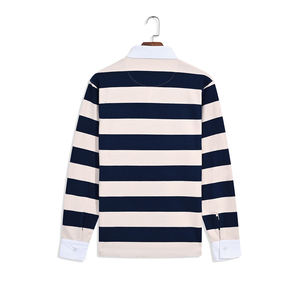 Maillot de rugby personnalisé en polyester écologique, léger, avec col contrastant, logo personnalisé, unisexe, vente en gros - Product Image 2