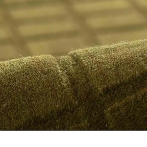 Modern Olive Green Hand Tufted Grid Area Rug Minimalist Textured Carpet Soft Living Room Bedroom Office <b>Floor</b> Decor Durable - Product Image 3