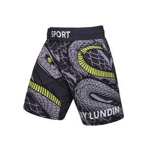 Shorts MMA pour hommes, polyester sublimé, légers, durables, professionnels, pour la salle de sport, la lutte, taille élastique, confortables, entraînement MMA - Product Image 4