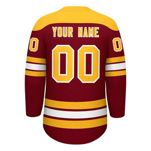 Jersey de Hockey sobre Hielo Personalizado Transpirable de Alta Calidad, Diseño de Moda al por Mayor, Personaliza tu Propio Logotipo, Jerseys Deportivos Transpirables - Product Image 2