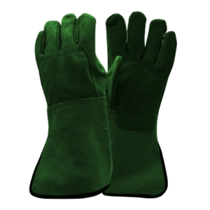 High Performance Heavy Duty Cowhide Split Leather Welding <b>Gloves</b> Flame Retardant Construction Barbecue Protective Gear Safety - Product Image 2