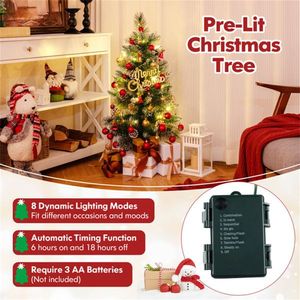 Albero di Natale da Tavolo a Batteria da 3 Piedi, Decorazione Natalizia - Product Image 3