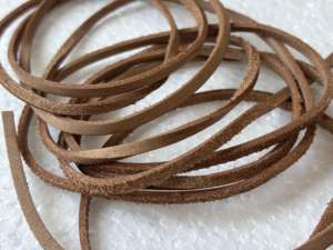 Tiras de Cuero Natural Plano para Zapatos, Joyería, Trenzado, Manualidades, Collares, Pulseras, Trabajos en Cuero - Product Image 5