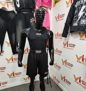 Ensemble d'uniformes de boxe unisexe pour l'entraînement/la compétition - Jersey et short en polyester satiné léger et respirant, durable, toutes tailles - Product Image 3