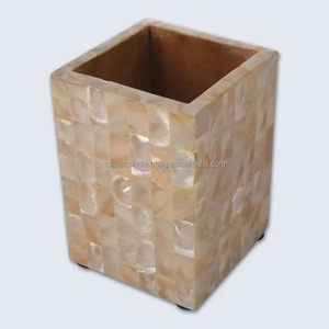 Porte-stylo élégant en nacre, parfait pour l'organisation du bureau, des cadeaux de luxe et de la décoration intérieure de l'Inde - Product Image 2