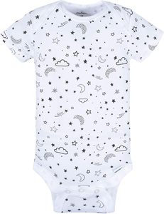Combinaison pour bébé garçon nouveau-né en coton 100% à manches longues avec fermeture à boutons pression et col, douce et respirante, pour nourrissons et tout-petits - Product Image 1