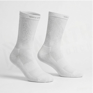 Chaussettes de course respirantes North Approach Crew Socks blanches pour adultes, saison estivale - Product Image 3