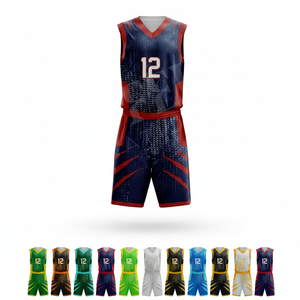 Ensemble de maillots de basket-ball réversibles personnalisés, respirant, à séchage rapide, uniforme d'équipe de haute qualité, vêtements de sport pour les équipes de jeunes - Product Image 1