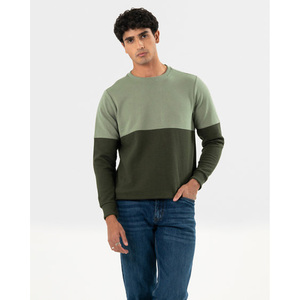 Custom Color Block Men's <b>Hoodie</b> 100% Cotton <b>Sherpa</b> <b>Lined</b> Pullover Hooded Sweatshirt Winter Casual Wear - Product Image 5