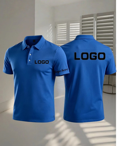 Custom Printed White Men's Cotton Polo Shirt Breathable Work Fashion Uniform Silk Screen Printed ODM Service Oeko-Tex Certified - Product Image 2