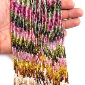 Perles rondes en tourmaline naturelle AAA 2,5 mm, perles rondes lisses en tourmaline, perles de pierres précieuses pour la fabrication de bijoux, artisanat, en vrac - Product Image 4