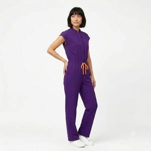 42388 Nouveaux designs tendance, uniforme médical d'hôpital, ensemble de blouses unisexe, tenue de travail une pièce, vêtements de soins de santé tissés - Product Image 4
