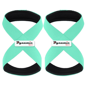 Correas de Neopreno y Algodón con Forma de Figura 8, Ajustables, Ecológicas y Ligeras, Soporte para Muñeca para Levantamiento de Pesas - Product Image 1