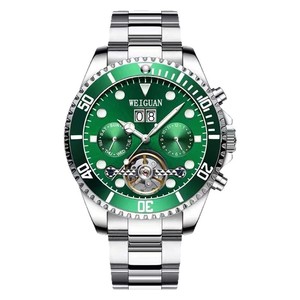 Reloj Mecánico Automático Tourbillon para Hombre, Correa de Acero Inoxidable, Resistente al Agua, Esfera Luminosa, Calendario, Multifuncional - Product Image 5