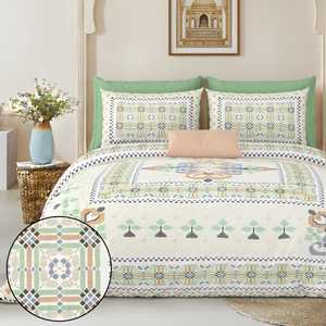 Juego de 3 Piezas de Decoración Boho India para el Hogar, 100% Algodón, Estampado Floral a Mano con Diseño Vintage de Mario, Personalizable, para Todas las Temporadas - Product Image 3